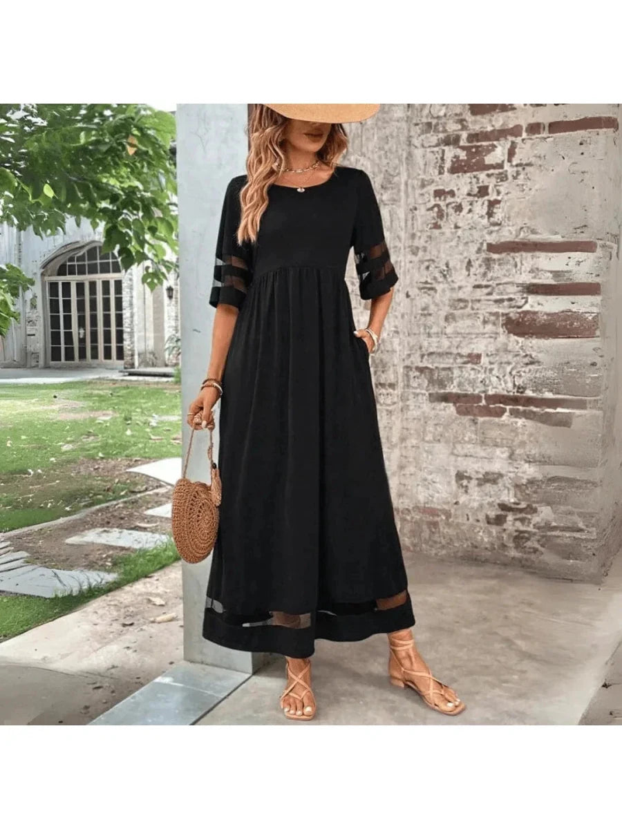 Nadia - Tummy Coverage Dress Elegant Fit For Confidence - Nalani - Fashion Clothing and Decor