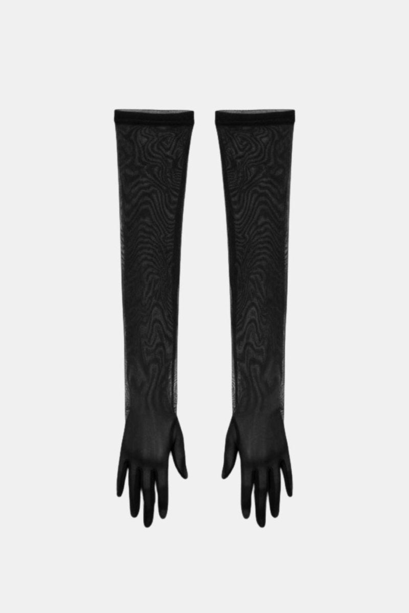 Naiya – Elbow Length Sheer Mesh Gloves For Evening Glamour And Dresses - Nalani - Fashion Clothing and Decor
