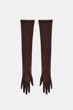 Naiya – Elbow Length Sheer Mesh Gloves For Evening Glamour And Dresses - Nalani - Fashion Clothing and Decor
