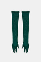 Naiya – Elbow Length Sheer Mesh Gloves For Evening Glamour And Dresses - Nalani - Fashion Clothing and Decor
