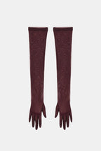 Naiya – Elbow Length Sheer Mesh Gloves For Evening Glamour And Dresses - Nalani - Fashion Clothing and Decor
