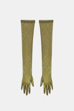Naiya – Elbow Length Sheer Mesh Gloves For Evening Glamour And Dresses - Nalani - Fashion Clothing and Decor
