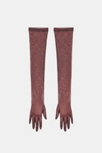 Naiya – Elbow Length Sheer Mesh Gloves For Evening Glamour And Dresses - Nalani - Fashion Clothing and Decor