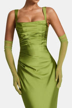 Naiya – Elbow Length Sheer Mesh Gloves For Evening Glamour And Dresses - Nalani - Fashion Clothing and Decor