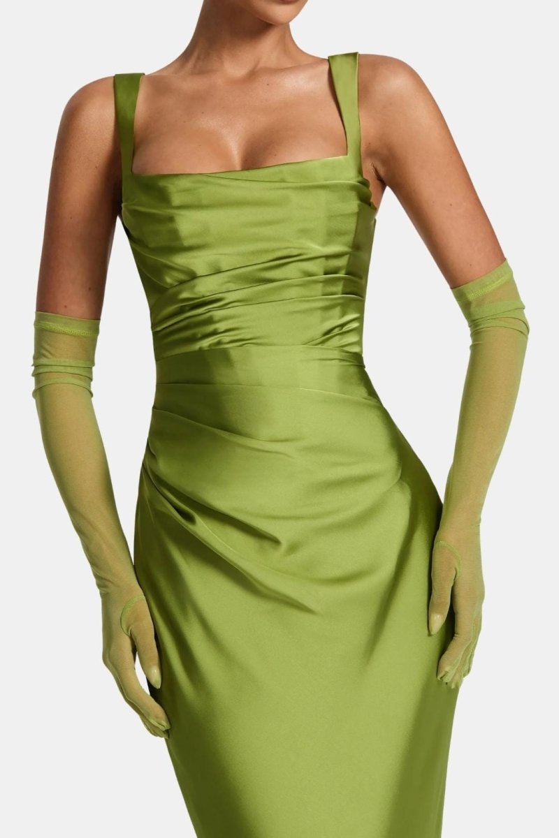 Naiya – Elbow Length Sheer Mesh Gloves For Evening Glamour And Dresses - Nalani - Fashion Clothing and Decor