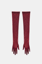 Naiya – Elbow Length Sheer Mesh Gloves For Evening Glamour And Dresses - Nalani - Fashion Clothing and Decor