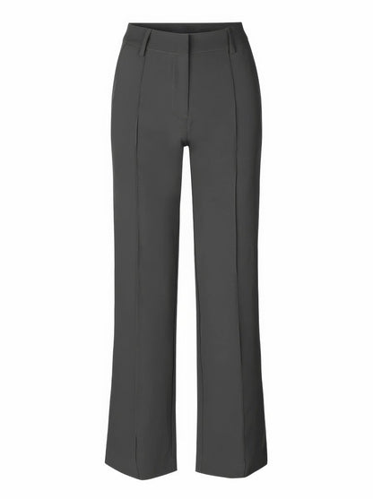Nalani | Women's High - Waisted Wide - Leg Trousers - Tailored Fit - Full Length - Elegant & Versatile - Nalani - UK Fashion Clothing and Decor