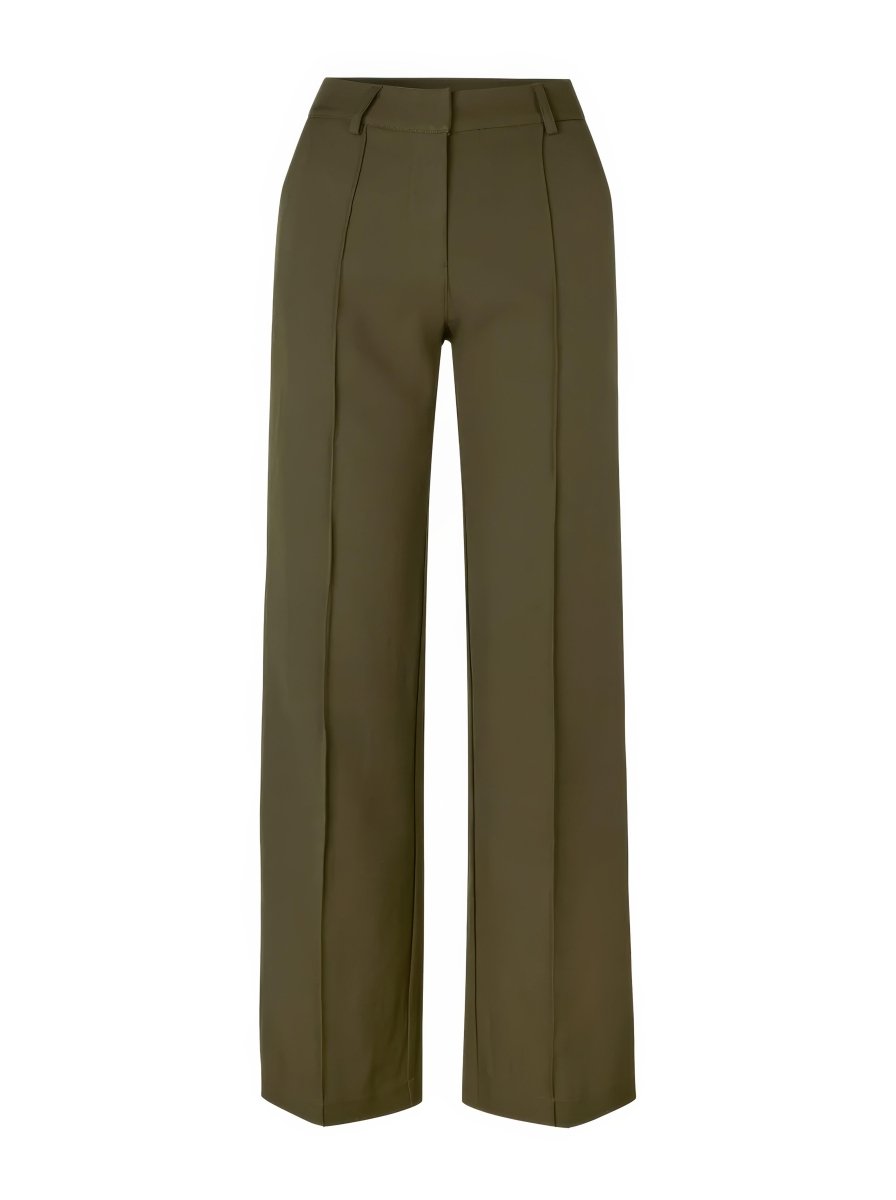 Nalani | Women's High - Waisted Wide - Leg Trousers - Tailored Fit - Full Length - Elegant & Versatile - Nalani - UK Fashion Clothing and Decor