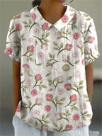 Nancy | Floral Shirt Light Breeze Fit For Everyday Chic - Nalani - Fashion Clothing and Decor