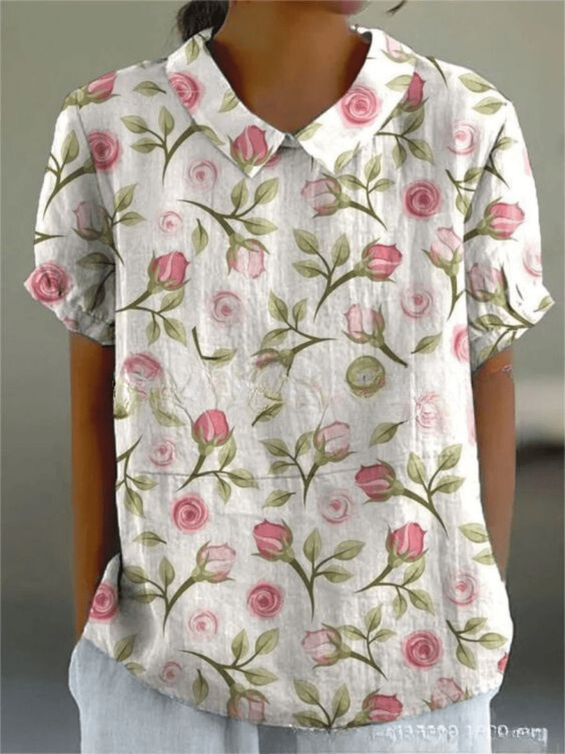 Nancy | Floral Shirt Light Breeze Fit For Everyday Chic - Nalani - Fashion Clothing and Decor