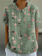 Nancy | Floral Shirt Light Breeze Fit For Everyday Chic - Nalani - Fashion Clothing and Decor