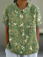 Nancy | Floral Shirt Light Breeze Fit For Everyday Chic - Nalani - Fashion Clothing and Decor