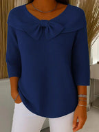 Neeko | Elegant Sweater With Bow Detail And Soft Knit For Autumn - Nalani - Fashion Clothing and Decor