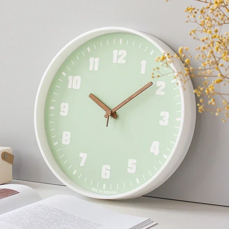 Noiseless Japanese Style Bamboo Wall Clock for Modern Homes - Nalani - UK Fashion Clothing and Decor