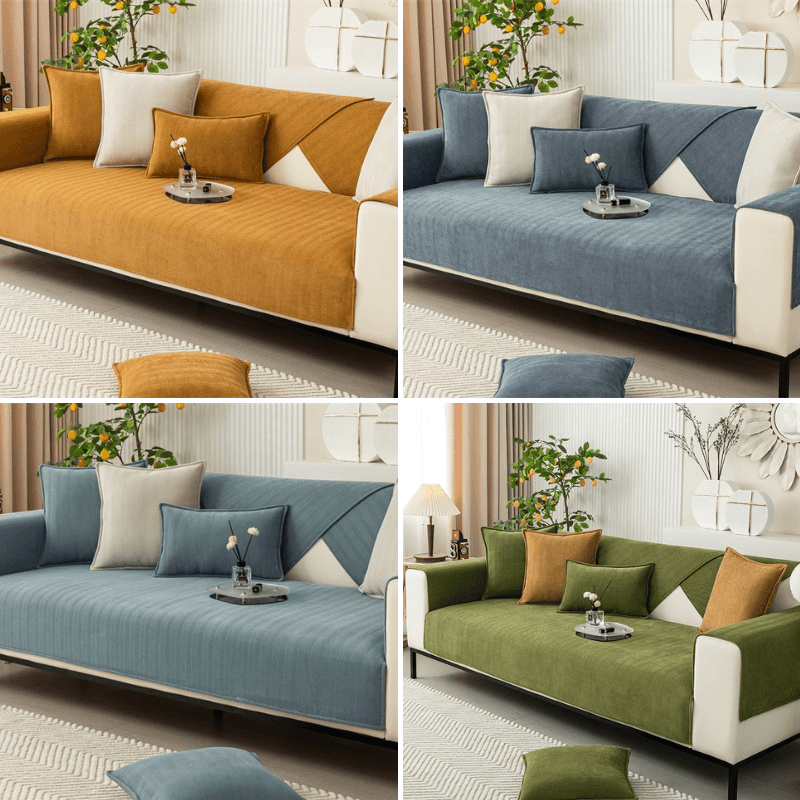 Non Slip Fleece Sofa Cover For Pets And Family Comfort - Nalani - UK Fashion Clothing and Decor