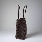 Noora Woven Handbag With Structured Silhouette And Fabric Lined - Nalani - Fashion Clothing and Decor