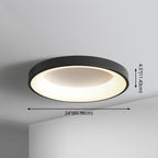 Nordic Circular LED Flush Mount Ceiling Lamp Bedroom - Nalani - UK Fashion Clothing and Decor