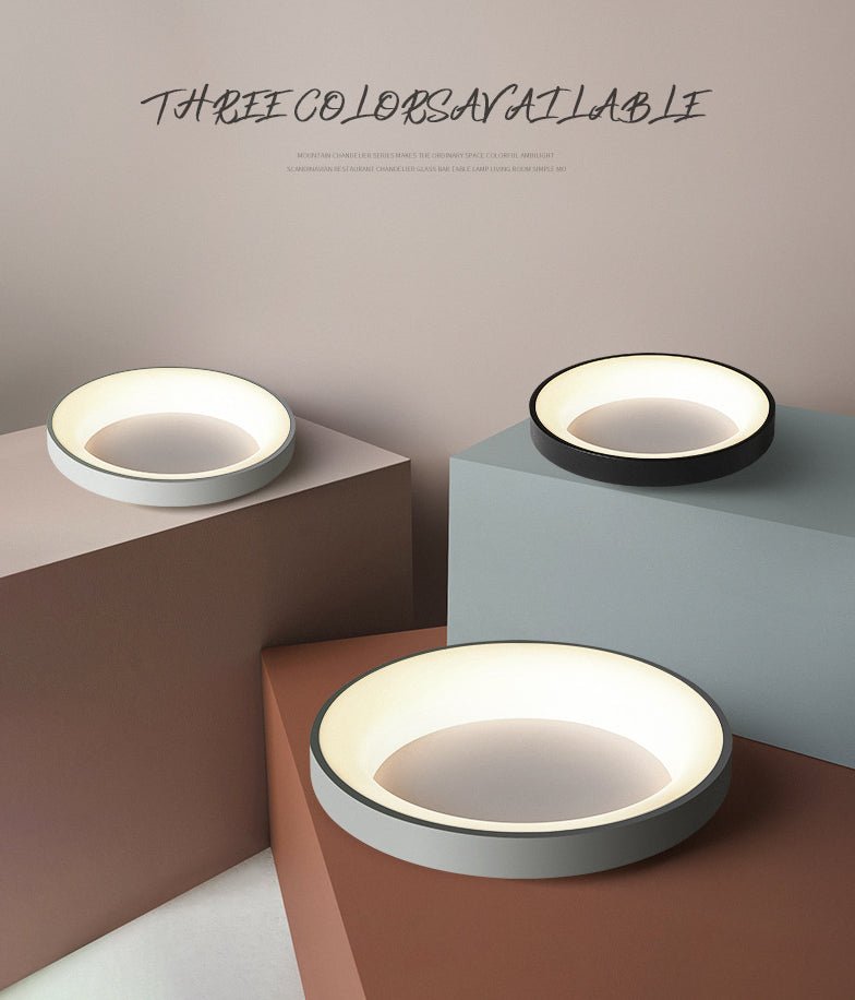 Nordic Circular LED Flush Mount Ceiling Lamp Bedroom - Nalani - UK Fashion Clothing and Decor