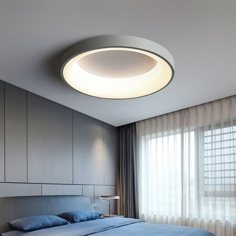 Nordic Circular LED Flush Mount Ceiling Lamp Bedroom - Nalani - UK Fashion Clothing and Decor