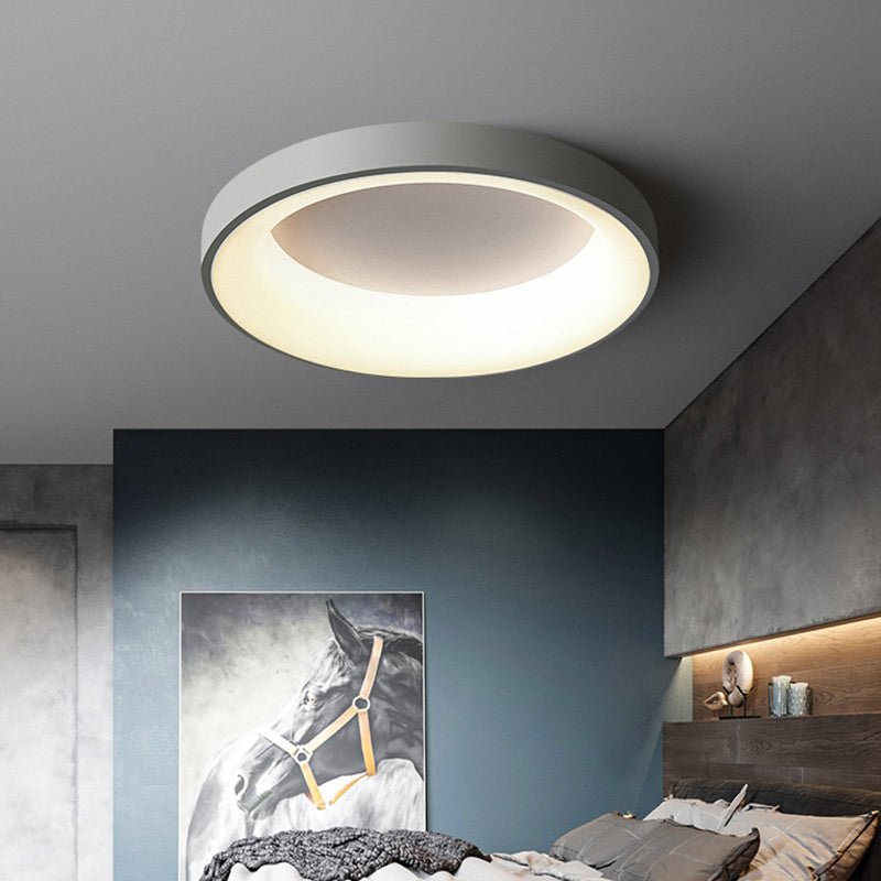Nordic Circular LED Flush Mount Ceiling Lamp Bedroom - Nalani - UK Fashion Clothing and Decor
