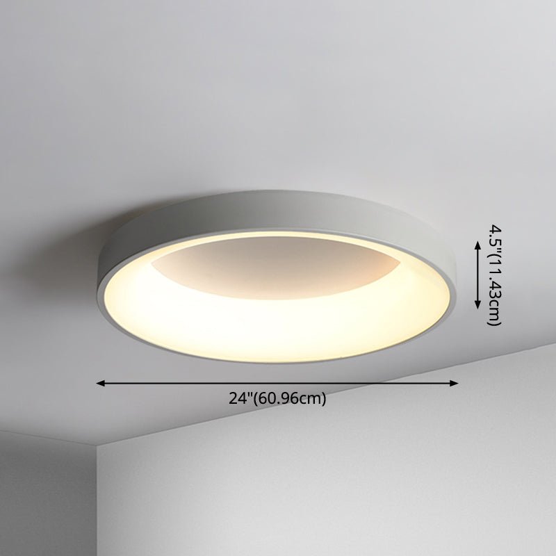 Nordic Circular LED Flush Mount Ceiling Lamp Bedroom - Nalani - UK Fashion Clothing and Decor