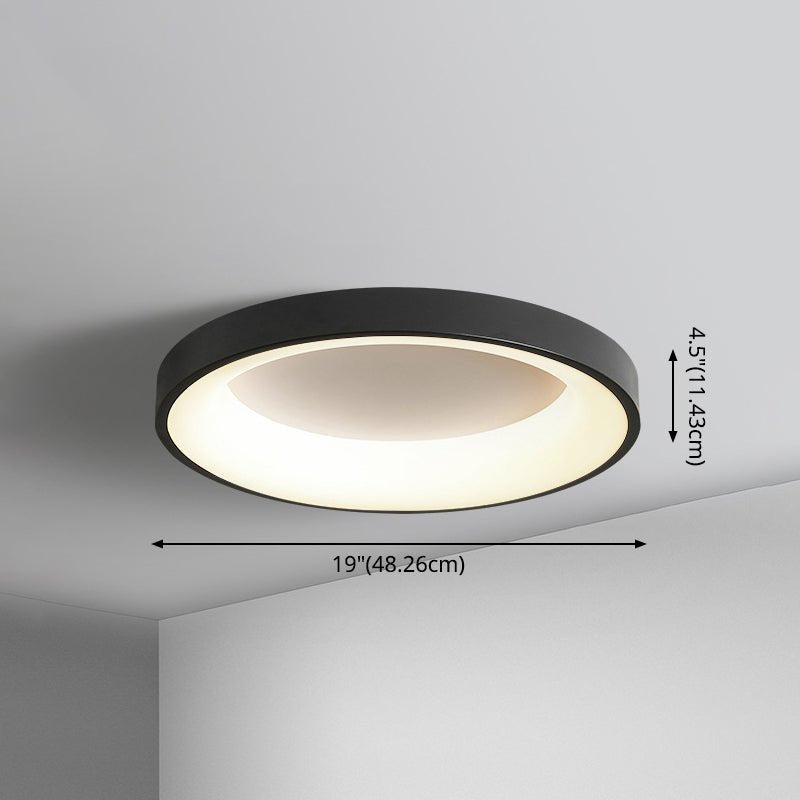 Nordic Circular LED Flush Mount Ceiling Lamp Bedroom - Nalani - UK Fashion Clothing and Decor