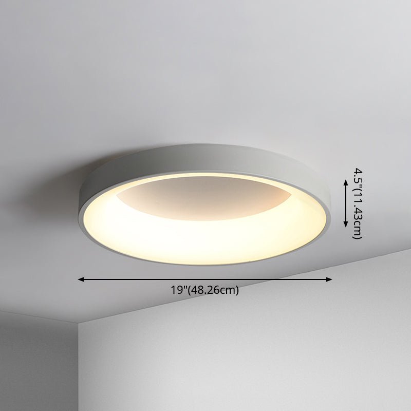 Nordic Circular LED Flush Mount Ceiling Lamp Bedroom - Nalani - UK Fashion Clothing and Decor