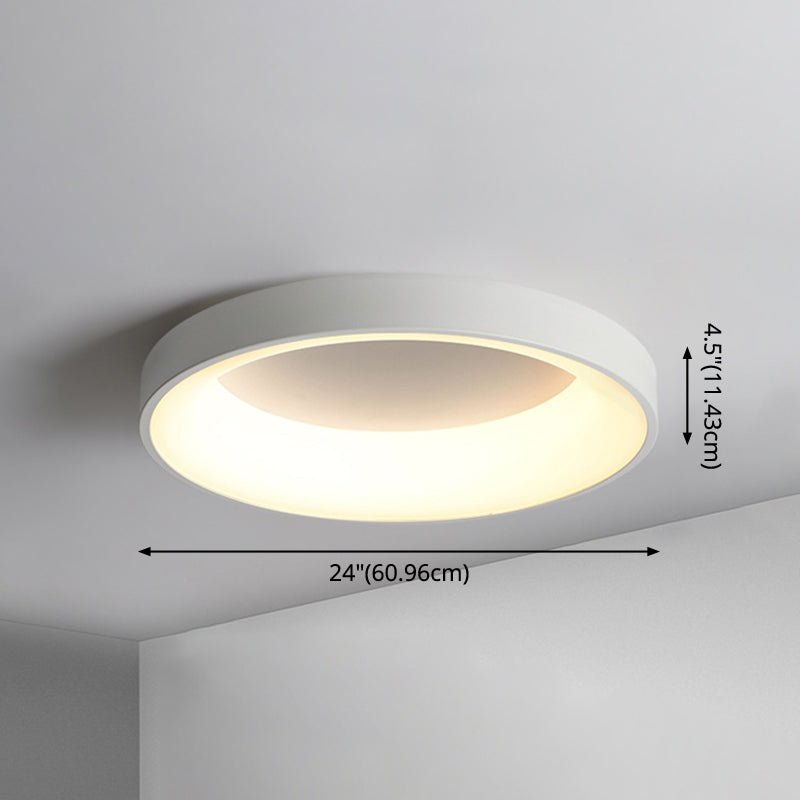 Nordic Circular LED Flush Mount Ceiling Lamp Bedroom - Nalani - UK Fashion Clothing and Decor