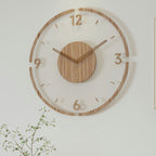 Nordic Quiet Solid Wood Wall Clock for Modern Interiors - Nalani - UK and AUS Fashion Clothing and Decor