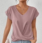 Novir | Tummy tucking V - neck top - Nalani - Fashion Clothing and Decor