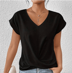 Novir | Tummy tucking V - neck top - Nalani - Fashion Clothing and Decor