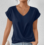 Novir | Tummy tucking V - neck top - Nalani - Fashion Clothing and Decor