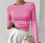 Novir | Women's round neck long sleeve top | Slim fit - Nalani - Fashion Clothing and Decor