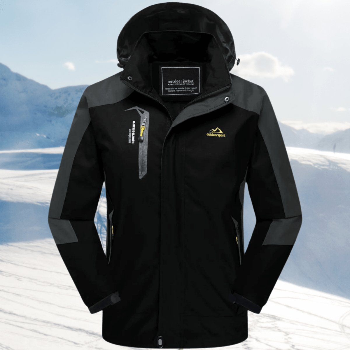 Nylon Hooded Outdoor Jacket Hip Length Regular Fit Weatherproof - Nalani - UK Fashion Clothing and Decor