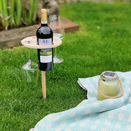 Outdoor Portable Wine Table For Picnics And Beach Snacks - Nalani - UK Fashion Clothing and Decor