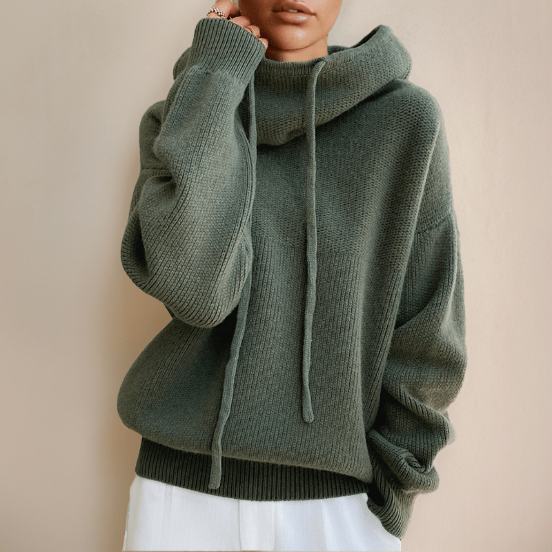 Oversized Hoodie For Women Minimalist Cozy Drawstring Hood - Nalani - UK Fashion Clothing and Decor