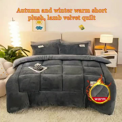 Plush Duvet Cover Bed sheets For Autumn Winter Lightweight quilts Antistatic - Nalani - UK Fashion Clothing and Decor