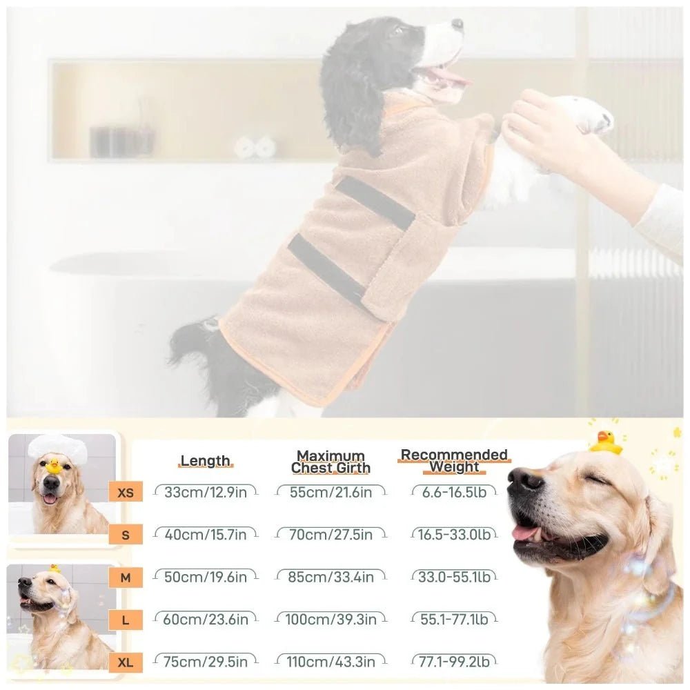Plush Warm Dog Bathrobe For Cozy Comfort And Style Everyday - Nalani - UK Fashion Clothing and Decor