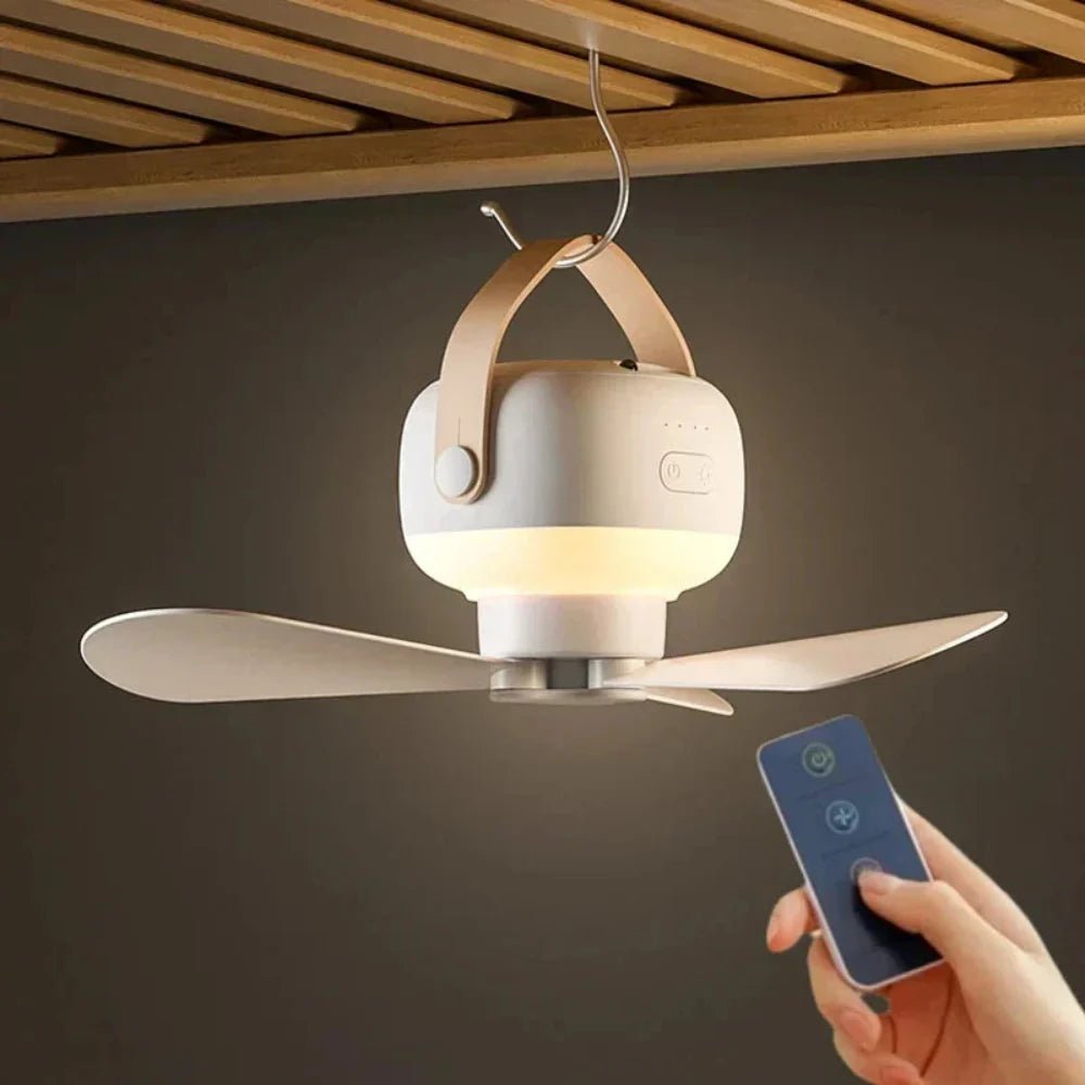 Portable Ceiling Fan Rechargeable Lightweight For Anywhere - Nalani - UK Fashion Clothing and Decor