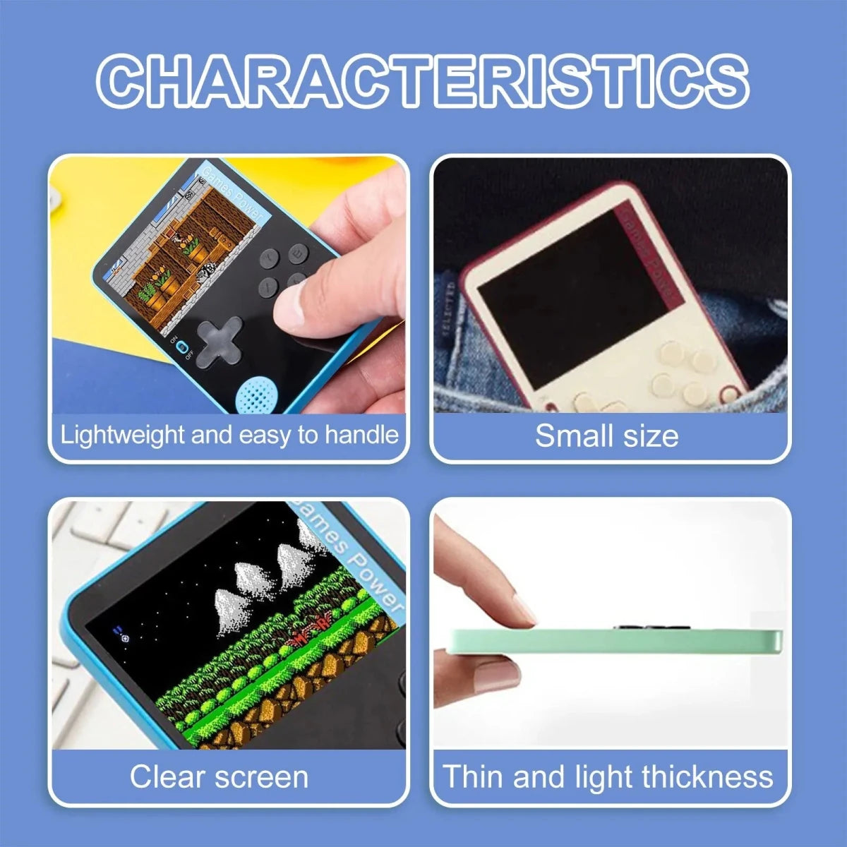Portable Retro Game Console 3.5 Inch IPS Screen 3000mAh - Nalani - UK Fashion Clothing and Decor