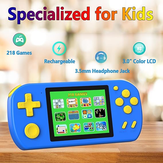 Portable Retro Handheld Console With 218 Preloaded Games - Nalani - UK Fashion Clothing and Decor