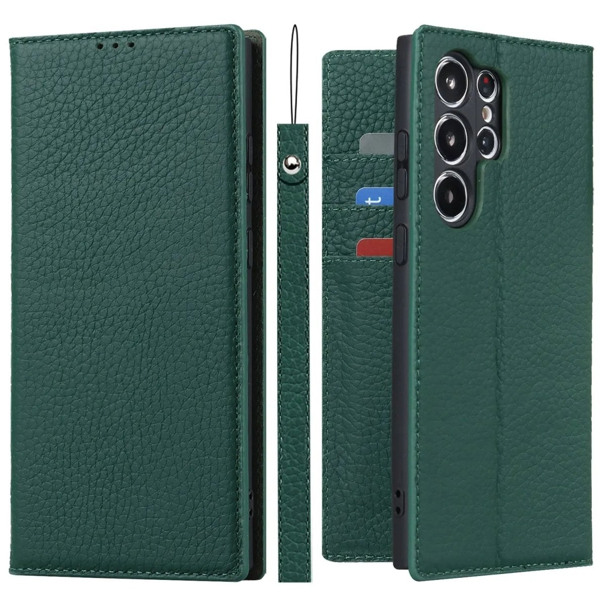 Premium Leather Wallet Case With Kickstand For S23 Ultra - Nalani - UK Fashion Clothing and Decor