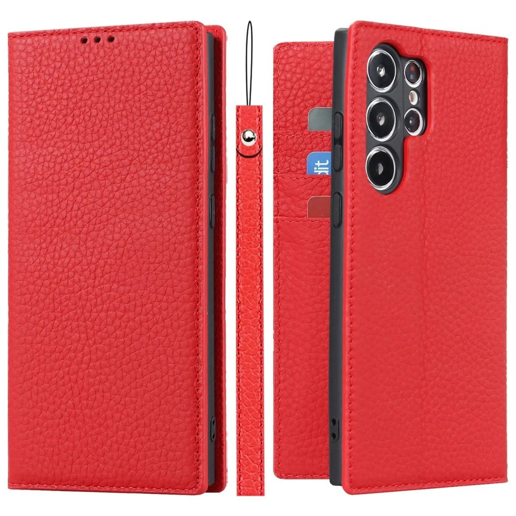 Premium Leather Wallet Case With Kickstand For S23 Ultra - Nalani - UK Fashion Clothing and Decor