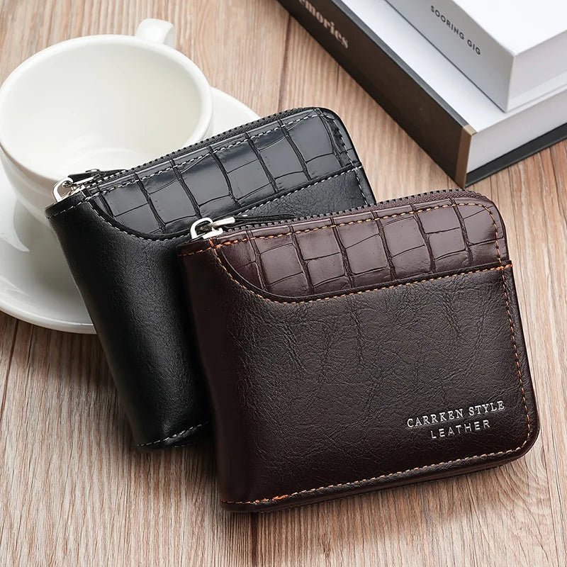 Premium Leather Wallet For Men With Card Slots And Coins - Nalani - UK Fashion Clothing and Decor