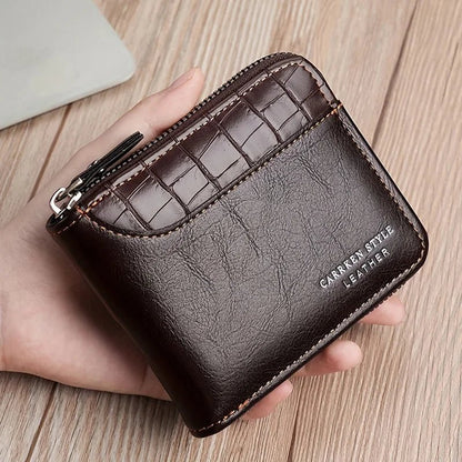 Premium Leather Wallet For Men With Card Slots And Coins - Nalani - UK Fashion Clothing and Decor