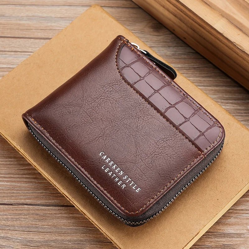 Premium Leather Wallet For Men With Card Slots And Coins - Nalani - UK Fashion Clothing and Decor
