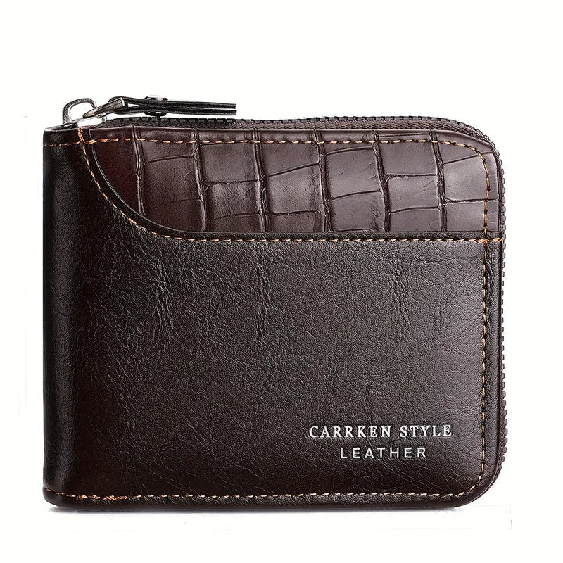 Premium Leather Wallet For Men With Card Slots And Coins - Nalani - UK Fashion Clothing and Decor