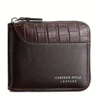 Premium Leather Wallet For Men With Card Slots And Coins - Nalani - UK Fashion Clothing and Decor
