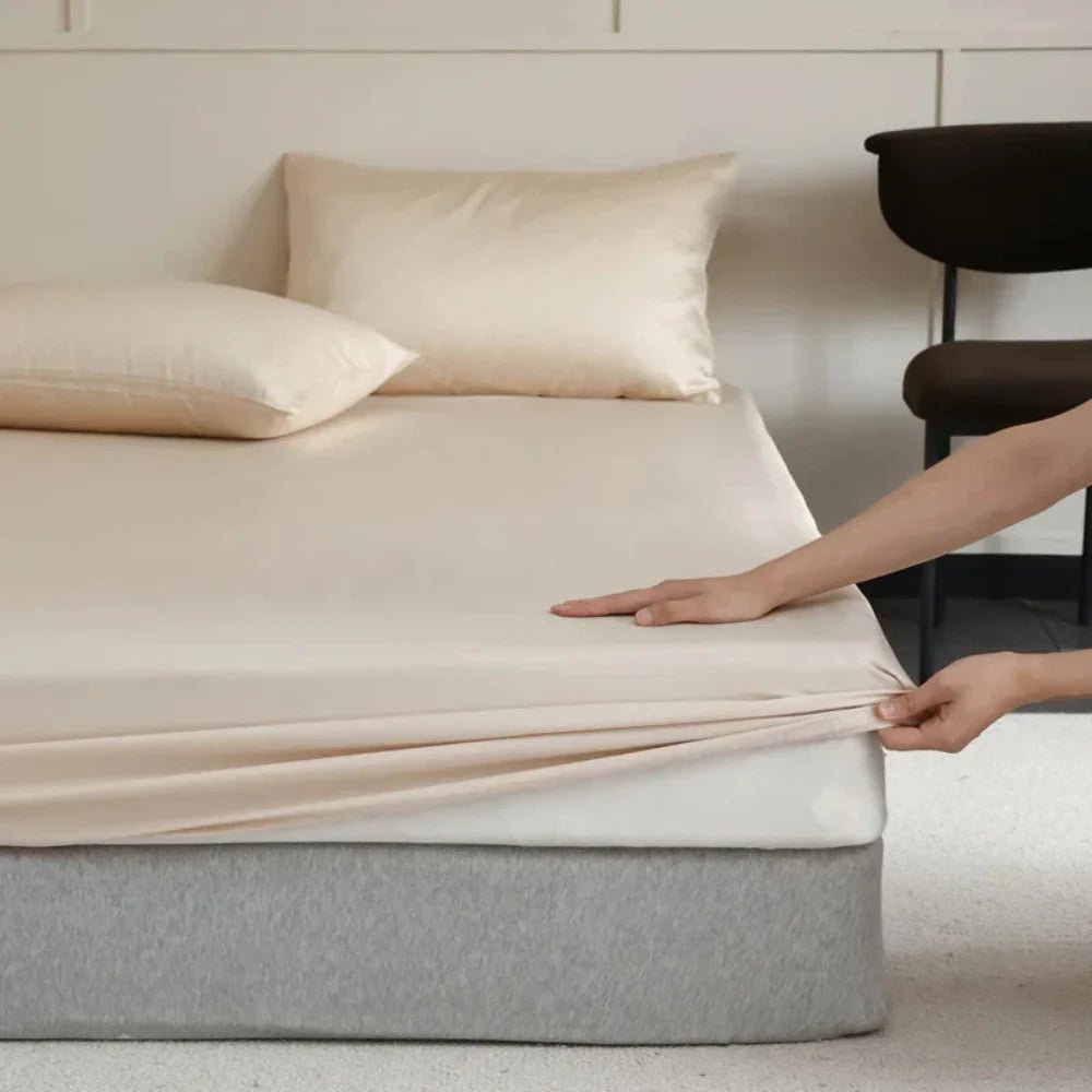 Premium Mulberry Silk Fitted Sheet Hypoallergenic Comfort - Nalani - UK Fashion Clothing and Decor