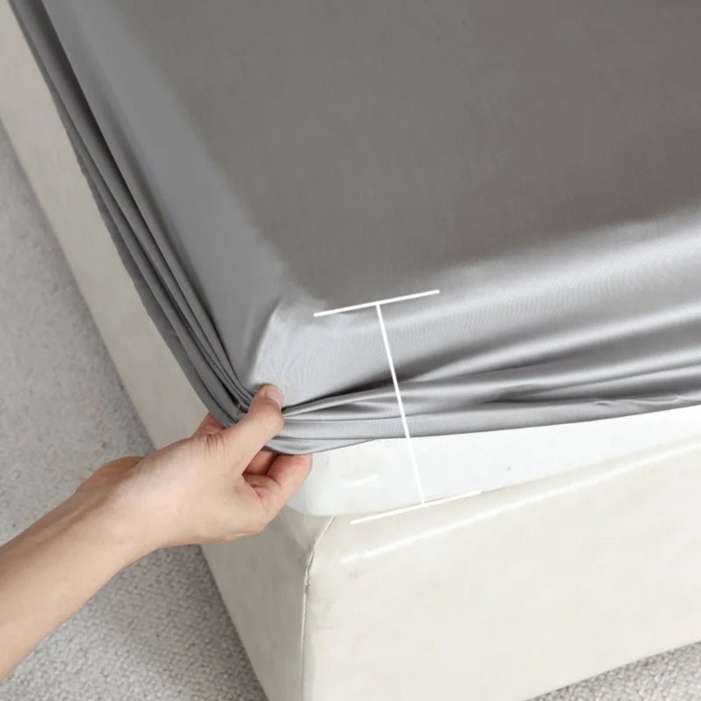 Premium Mulberry Silk Fitted Sheet Hypoallergenic Comfort - Nalani - UK Fashion Clothing and Decor